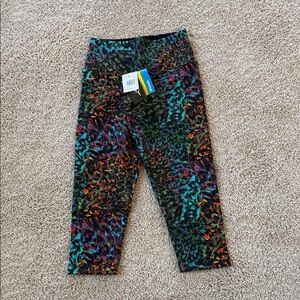 Pink sun activewear Multicolor Patterned Capris